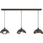 Masterlight Kantoor hanglamp Volta 3x Ø30cm - cacao