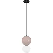 Lyora Hanglamp Noesis Ø 18cm mokka bruin met wit