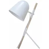 Artdelight Landelijke tafellamp Sensa Tripod wit met hout