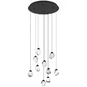 Eglo 10-lichts hanglamp Sindicat zwart rond