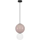 Nova Luce Hanglamp Noesis Ø 25cm mokka bruin met wit