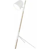 Artdelight Strakke vloerlamp Sensa Tripod wit met hout
