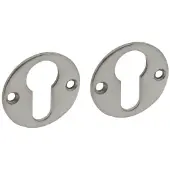 Intersteel Set Van 2 Cilinderrozetten Tira Rond Rvs 2mm