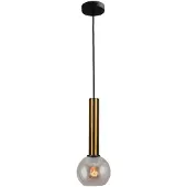 Masterlight Hanglamp Ø 15cm Bella 2 Antiek messing met goud glas