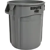Probbax Rubbermaid Brute-afvalbak, rond, Ø 400 x H 435 mm, 37 l, kunststof, grijs
