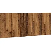 vidaXL Hoofdeinde 200x1,5x80 cm bewerkt hout oud houtkleurig