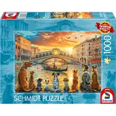 Schmidt Puzzel - SPIELE - Op de kade - 1000 stukjes - 69,3 x 49,3 cm - Karton