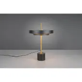 TRIO Design Tafellamp Keaton Zwart Met Goud