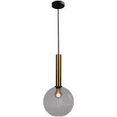 Masterlight Hanglamp Ø 25cm Bella 2 Antiek messing met smoke glas