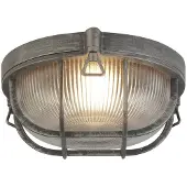 Searchlight Search Light Bulkhead Outdoor Zwart Zilver Plafondlamp