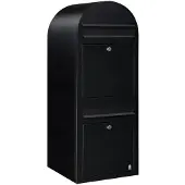 Bobi Brievenbus Duo 9005 Struktuurzwart