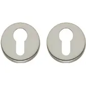 Intersteel Set Van 2 Cilinderrozetten Tira Rond Nikkel Mat Verdekt