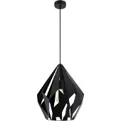 Eglo Zwarte hanglamp Carlton 5 Ø 38,5cm