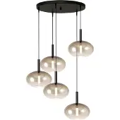 Masterlight 5L vide hanglamp Lido Onion met Ø 24cm gold-fading glas