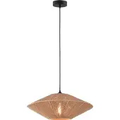 Masterlight Hanglamp Bicono 1lichts zwart naturel kap 50 cm