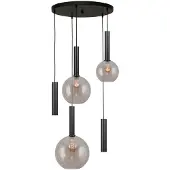 Masterlight Vide hanglamp Bella 2 met smoke glazen en GU10