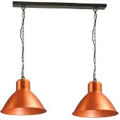Masterlight Roodkoperen Eettafellamp Industria 2x44