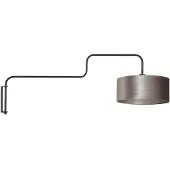Steinhauer Wandlamp Bloeba, zwart, Woon-/ Eetkamer, metaal, Modern, wandlamp