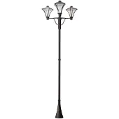 Franssen Led tuinlamp City Highlight led - 3-lichts - 310cm grafiet grijs