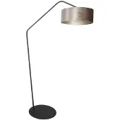 Steinhauer Vloerlamp Zig Zag Zwart Met Grijze Kap Ø 40cm