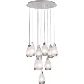 Eglo 10 Lichts Hanglamp Siracusa Nikkel
