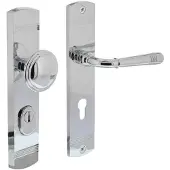 Intersteel voordeurbeslag Helena PC72mm met kerntrekbeveiliging - chroom