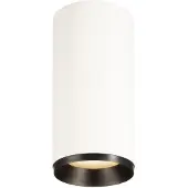 SLV Opbouwspot Numinos L cilinder wit/zwart 3000K - 24gr