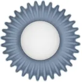 Lyora Wandlamp Petel Blauw Met Wit Glas