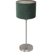 Steinhauer Tafellamp Noor 4416ST – Geborsteld staal met groene velours kap