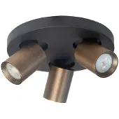 Highlight Opbouwspot Oliver 3-lichts brons
