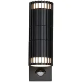 Searchlight Wandlamp buiten met bewegingssensor Detroit, zwart, Modern
