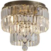 Searchlight Plafondlamp Empire Antiek Messing Ø 34cm