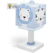 DALBER Kinderkamer tafellamp Baby Jungle blauw