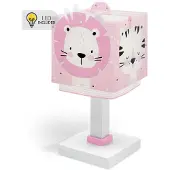 DALBER Kinderkamer tafellamp Baby Jungle roze