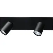Masterlight Plafondlamp Bounce 2lichts zwart