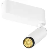 SLV Opbouwspot Grip S Wit Met Zwart 3000k