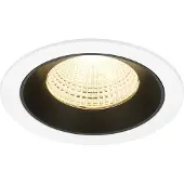 SLV Inbouwspot Numinos L wit/zwart 3000K - 55gr