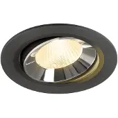SLV Inbouwspot Numinos Move L zwart/chroom 3000K - 40gr