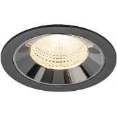 SLV Inbouwspot Numinos L zwart/chroom 2700K - 55gr