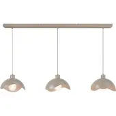 Masterlight Kantoor hanglamp Volta 3x Ø30cm - zand