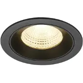 SLV Inbouwspot Numinos L zwart 3000K - 55gr