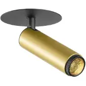 SLV Inbouwspot Grip S Goud Met Zwart 3000k