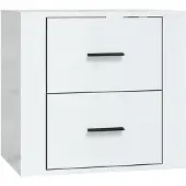 Syfax Nachtkastje wandgemonteerd 50x36x47 cm hoogglans wit