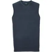 Russell athletic Russell Collectie Heren V-hals Mouwloos Gebreide Trui-trui-top / Trui-trui (Franse marine)