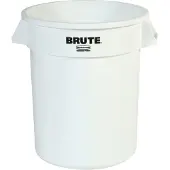 Probbax Rubbermaid Brute-afvalbak, rond, Ø 495 x H 580 mm, 75 l, kunststof, wit