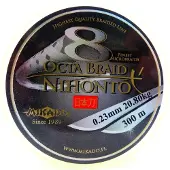 Mikado Nihonto Octa Braided Line 300 M Geel 0.230 mm