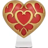 Paladone The Legend of Zelda Heart Container Light – Officieel Gelicentieerde 3D Lamp, USB of Batterijen, 21,6 cm-