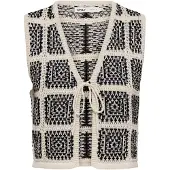 ONLY Bodywarmer 'ONLLOA' beige / zwart