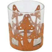 Countryfield theelichthouder paddenstoel roest herfstdecoratie Ø7xH8cm.