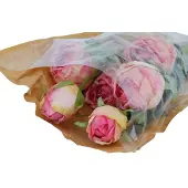 Countryfield Kunstboeket Belle roze H55c roze Zijde Decoratief